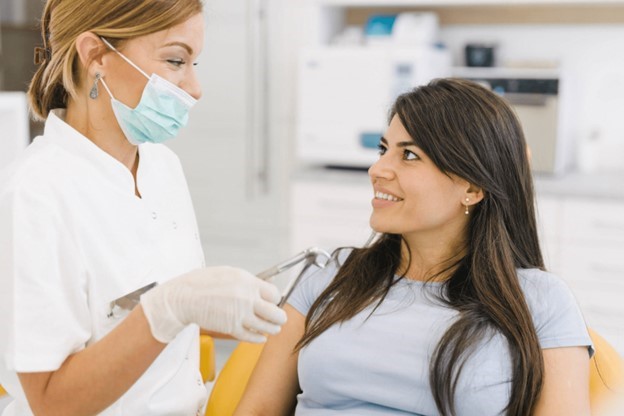 patient about to undergo a tooth extraction